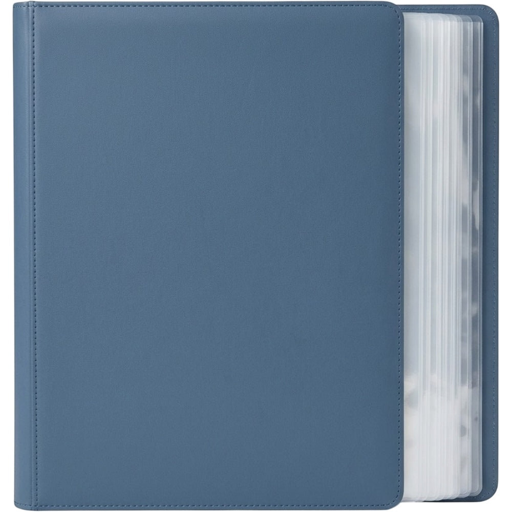 Wvkfb Document Storage Album A4 60 Pockets Slate Blue