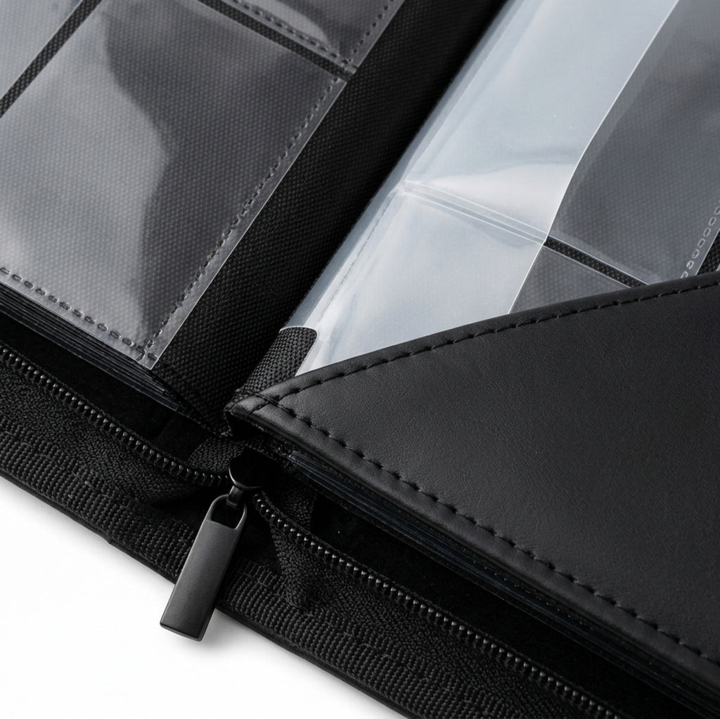 Wvkfb Nine Pocket Zip Card Binder Black - Detail view