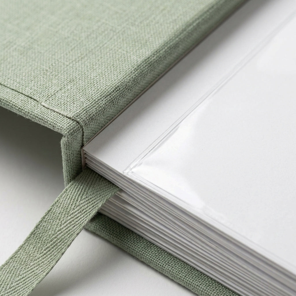 Wvkfb Slip In Photo Pocket Album Sage Linen - Detail view