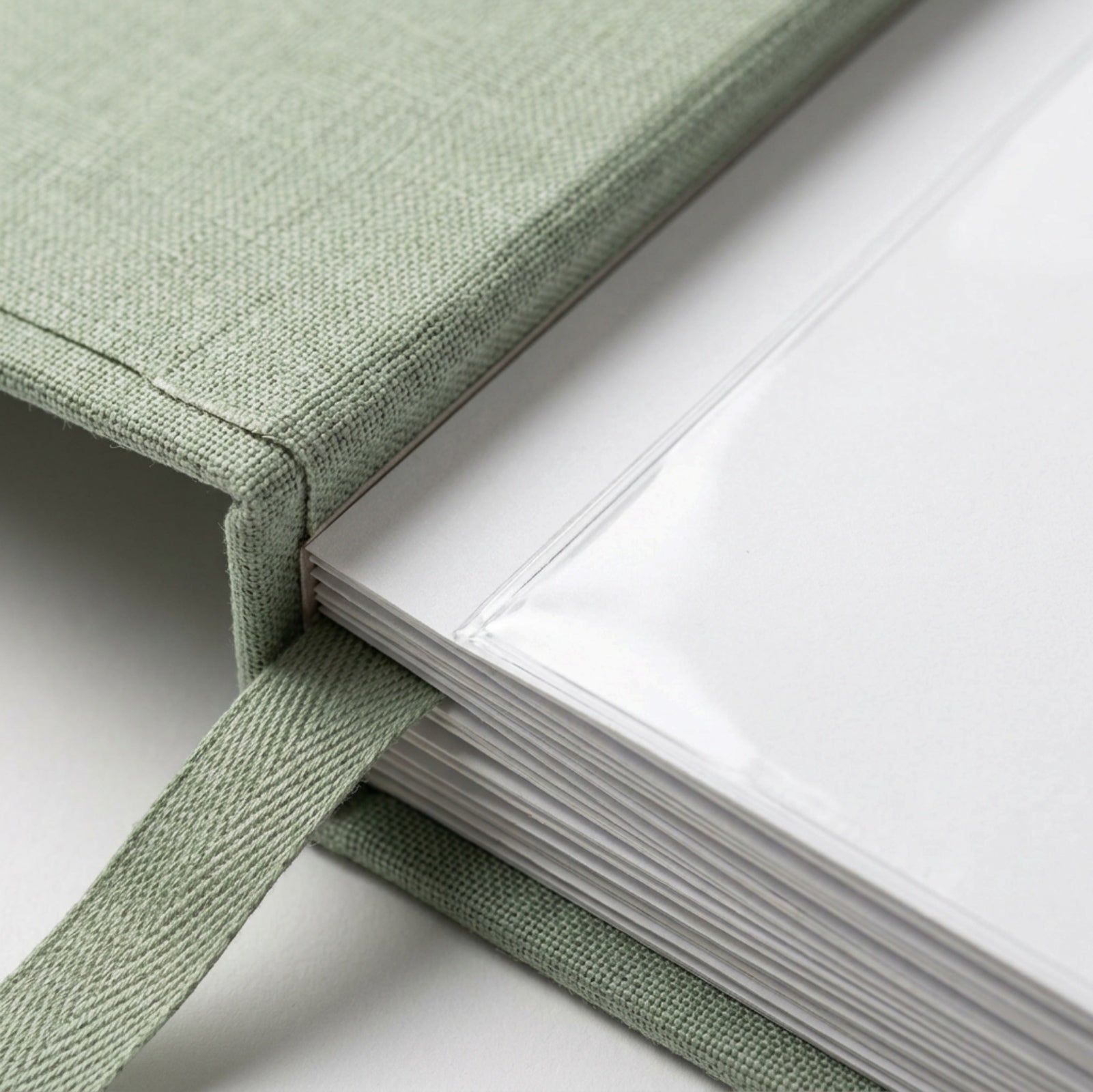 Wvkfb Slip In Photo Pocket Album Sage Linen - Detail view